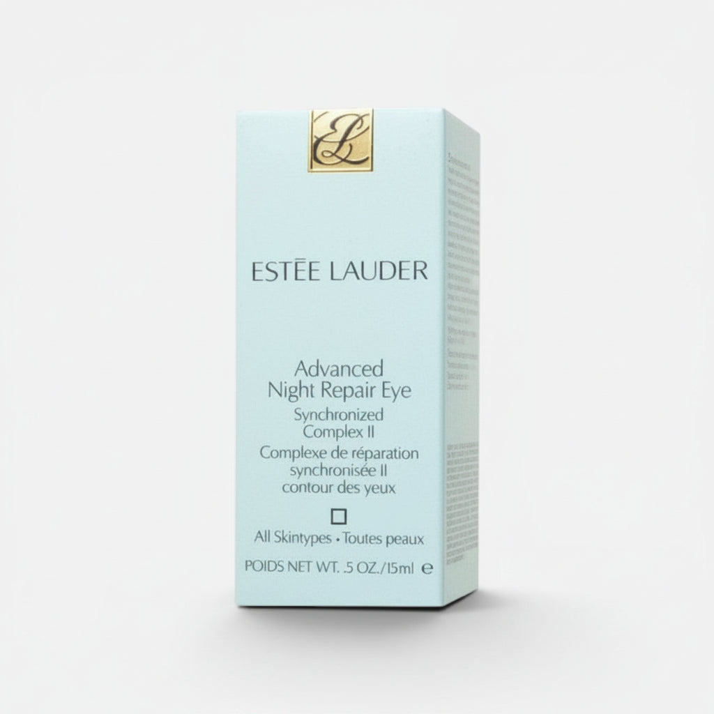 Estée Lauder Advanced Night Repair Eye serum packaging on a white background