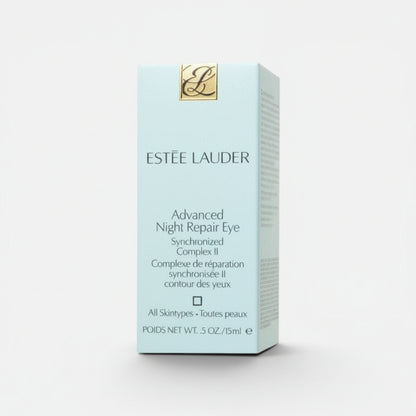 Estée Lauder Advanced Night Repair Eye serum packaging on a white background