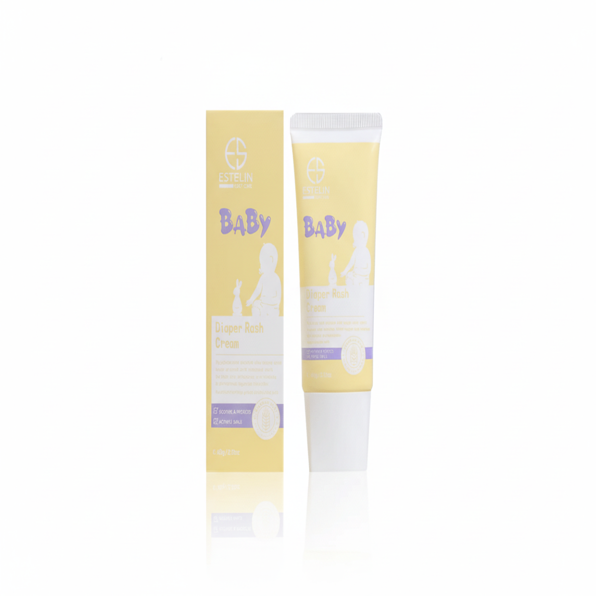Estee Lauder Baby Diaper Rash Cream packaging on a white background