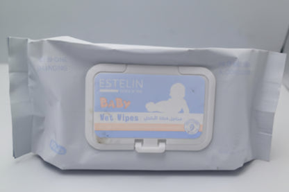 Estelin baby wet wipes packaging on a white background