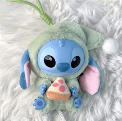 Plush toy resembling a character from an animated movie on a fluffy white surface