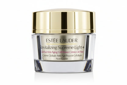 Estee Lauder Revitalizing Supreme Light+ cream jar on a white background