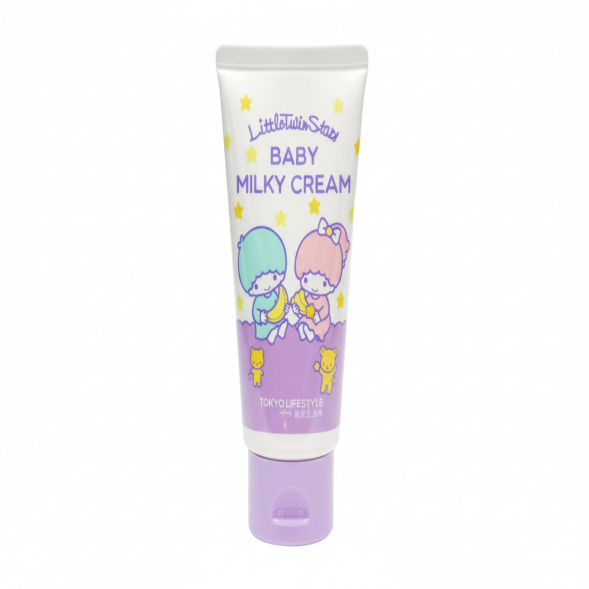 Tube of Little Twin Stars Baby Milky Cream on a white background