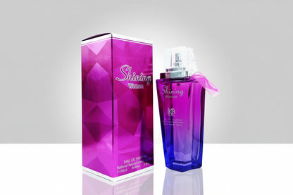 Shiseido perfume bottle and packaging on a white background